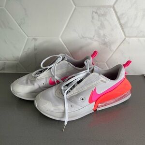 Nike Air Max Up sneakers in the Vast Grey and Crimson Pink Blast colorway